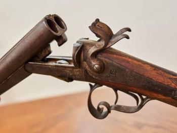 Bernard perkusní brokovnice, originál 19. století Bernard perkusní brokovnice, originál 19. století